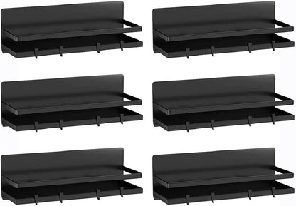 Magnetic Spice Rack for Refrigerator,Magnetic Shelf Fridge Organizer for Kitchen, Spice Rack Space