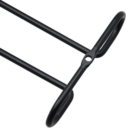 10 Inch Wine Glass Rack Under Cabinet Shelf Stemware Storage Hanging Hanger Organizer Glasses