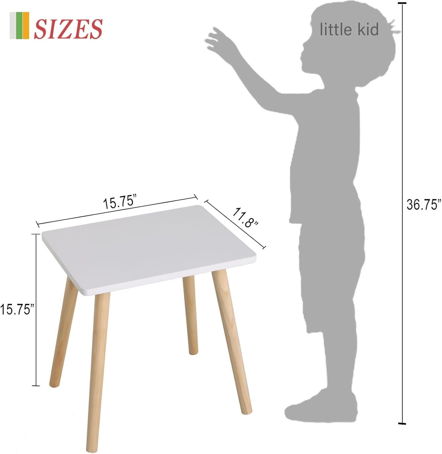 AWASEN Side Table, Small End Accent Table for Living Room Bedroom Office Small Spaces, Modern White