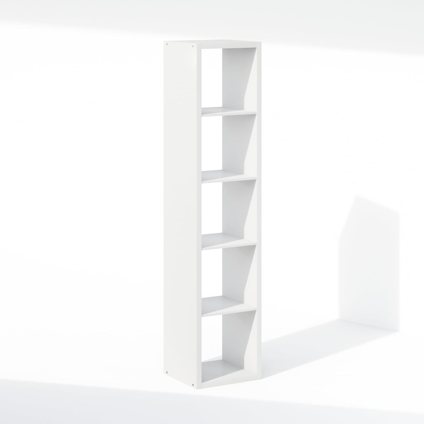 Furinno Cubic Extra Thick 5-Cube Closet Organizers and Storage, White