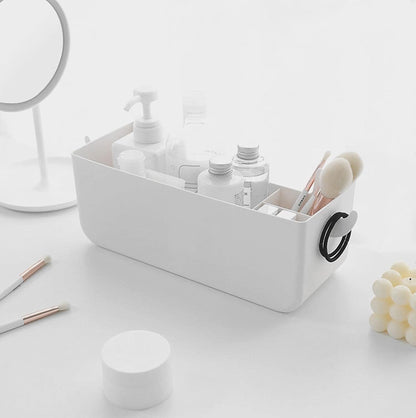 Bedside Hanging Caddy, Plastic Hanging Storage Shelf Holder Organizer for Phone Glasses Bottle