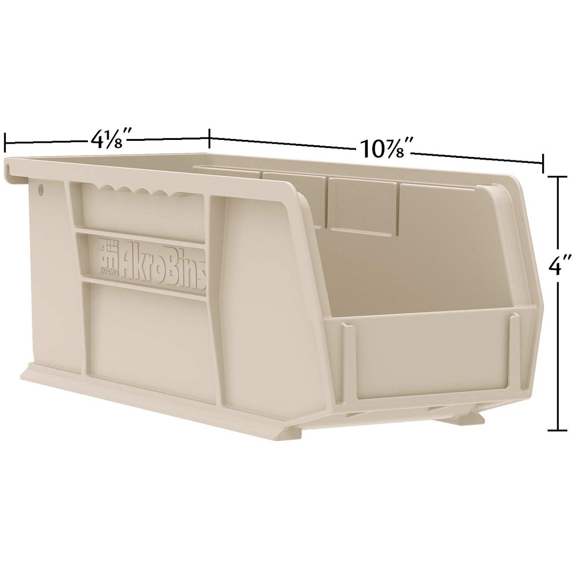 Akro-Mils 30224 AkroBins Plastic Storage Bins, 11"x 4"x 4", Clear, 12-Pack