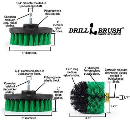Cleaning Supplies - Kitchen Accessories - The Ultimate Kitchen Drill Brush Attachment Kit - Crock