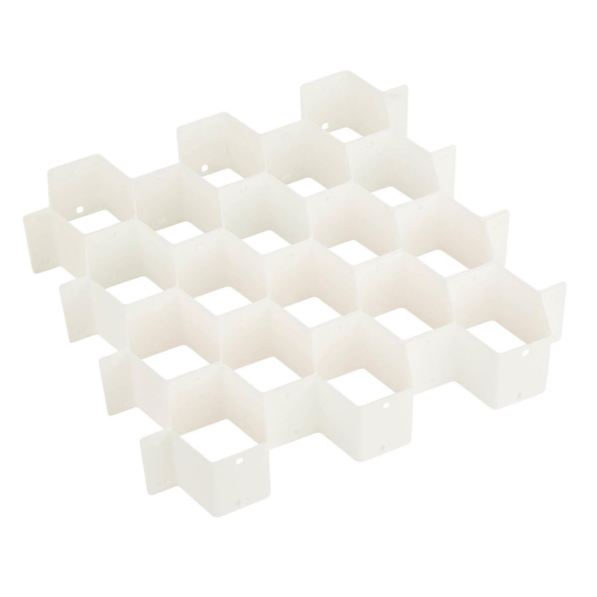 Honey-Can-Do Sft-01625 Collapsible Drawer Organizer, White,Medium