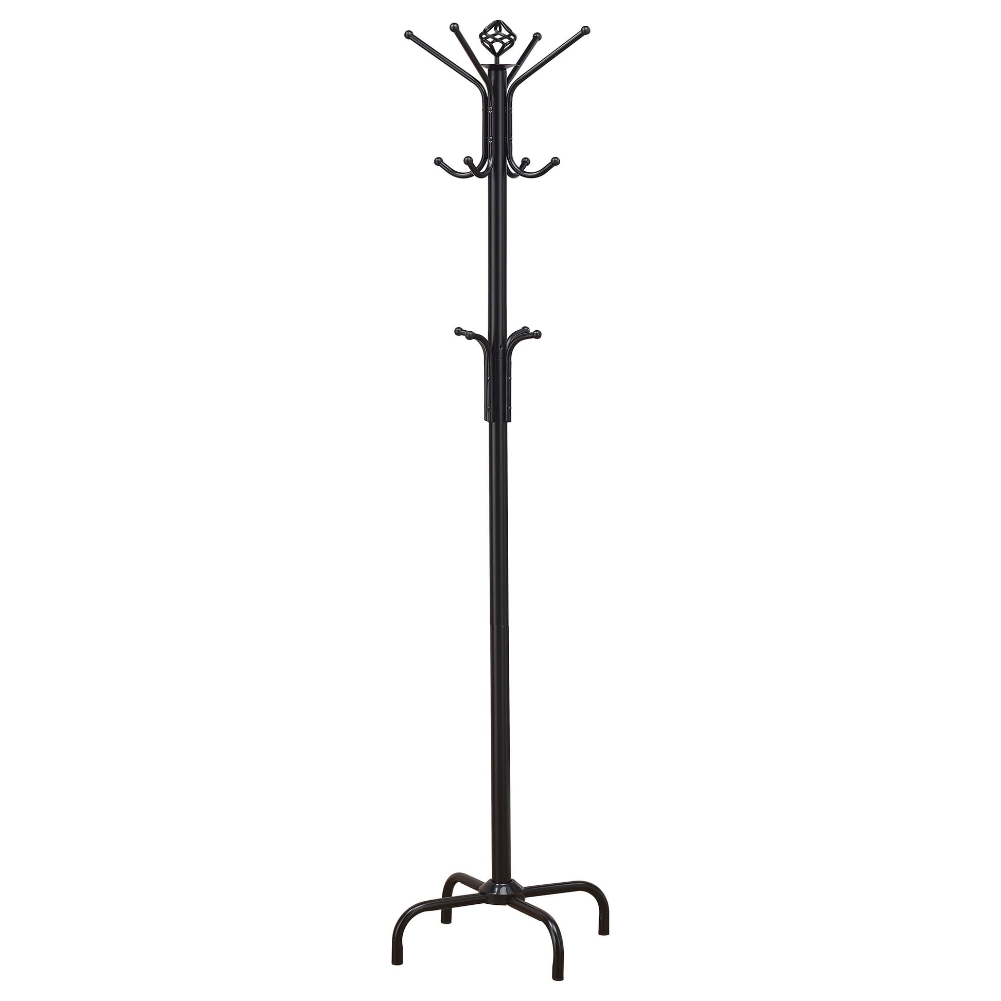 Coaster Home Furnishings - Collier - Metal - 12-Hook Freestanding Coat Rack, Multi-Tier Design with
