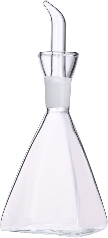 ELETON Olive Oil Dispenser Borosilicate Glass Bottle - 16 oz 500ml Non Drip Dispenser - Leak Proof
