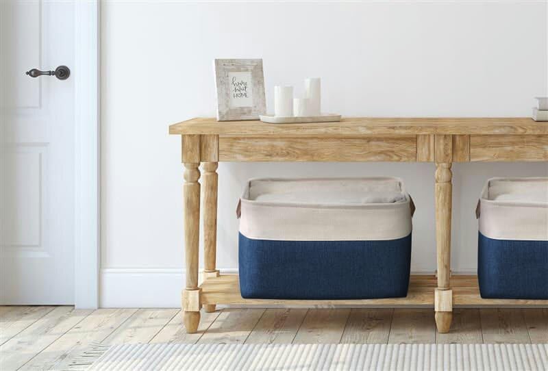 DECOMOMO Storage Bins Fabric Storage Baskets for Shelves, Linen Closet Organization Toys Nursery
