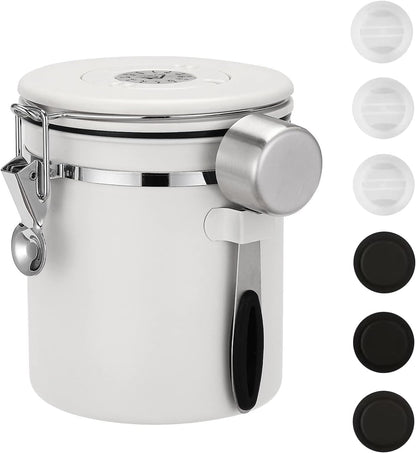 ShanSon Coffee Canister Airtight Coffee Container Stainless Steel Coffee Bean Storage Container