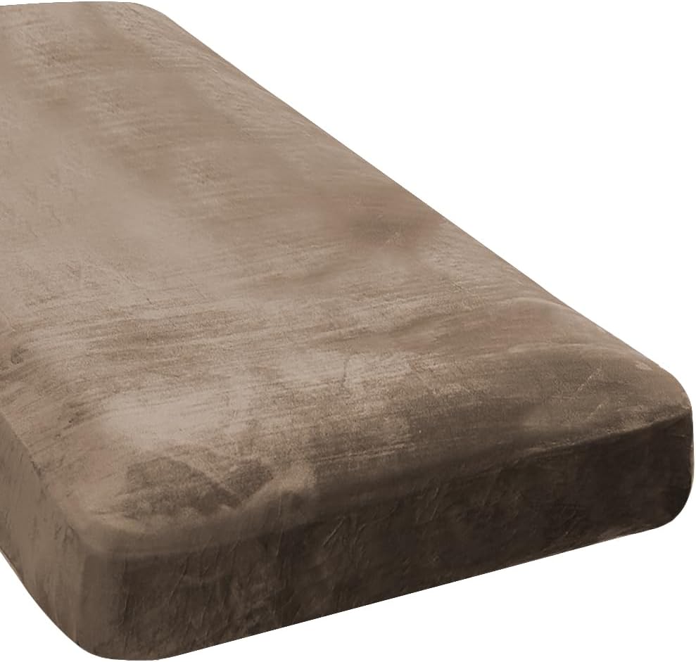 H.VERSAILTEX Velvet Stretch Individual Chaise Cover Sectional Couch Covers for L Shaped Sofa Both