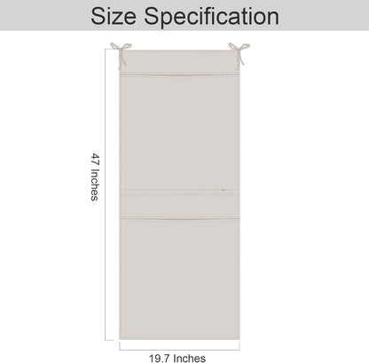 100% Linen Hanging Laundry Bag with 2 Compartments, Over the Door Laundry Hamper, Dirty Clothes