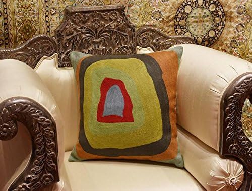 Kandinsky Abstract Pillow Cover - Colorful Modern Throw Pillowcase Chair Cushion Contemporary