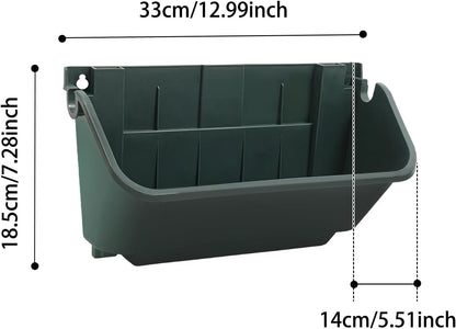 18Pcs Vertical Wall Planter, 13 inch Wall Mounted Garden Planters, Plastic Wall Hanging Planter