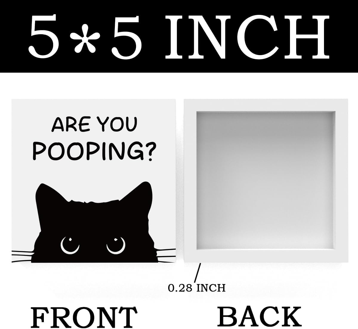 Funny Bathroom Decor Are You Pooping Cat Sign Funny Bathroom Toilet Table Decoration Funny Cat