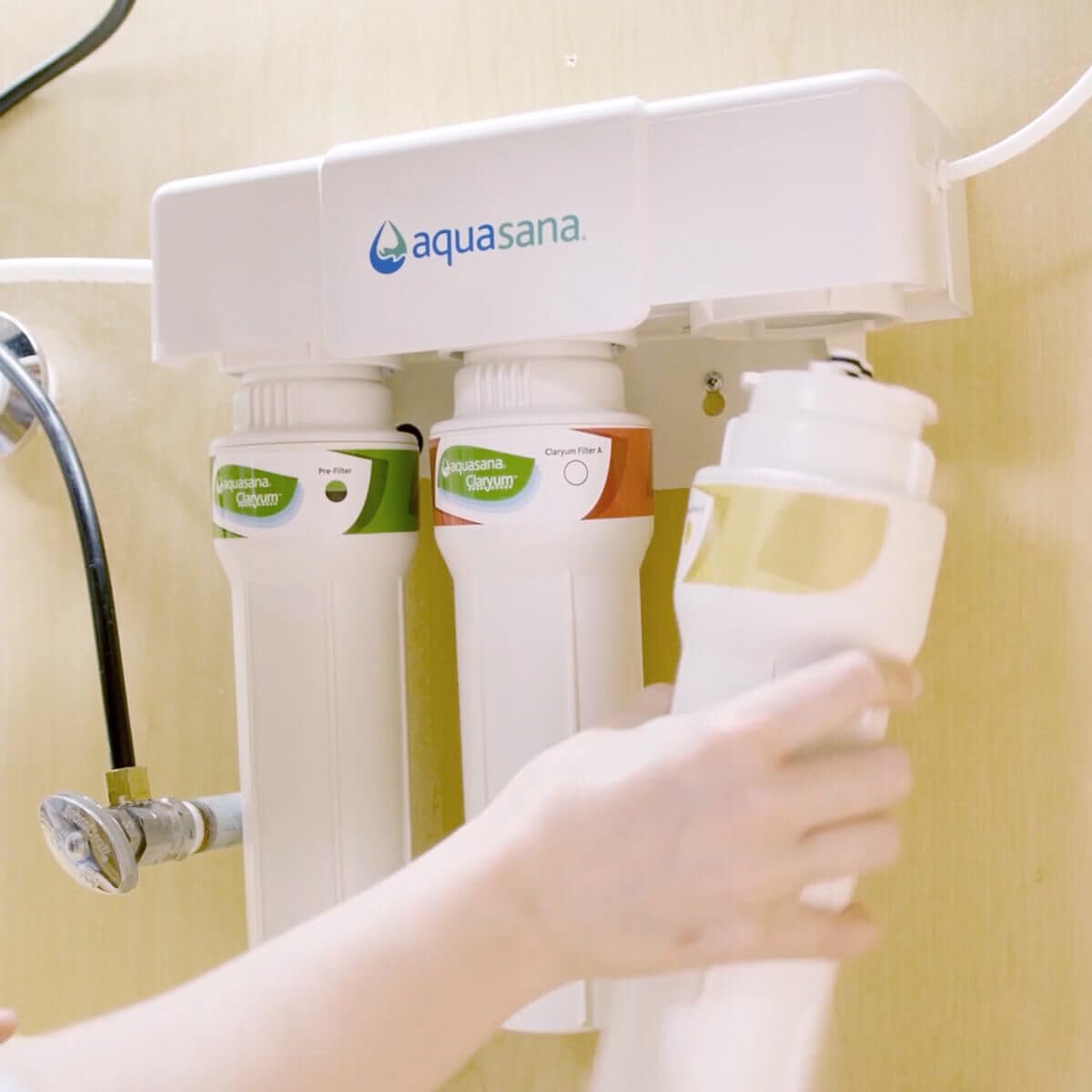 Aquasana Replacement Filter Cartridges for 3-Stage Max Flow Claryum Under Sink Water Filtration