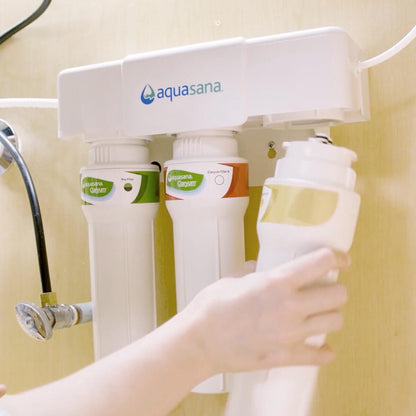 Aquasana Replacement Filter Cartridges for 3-Stage Max Flow Claryum Under Sink Water Filtration