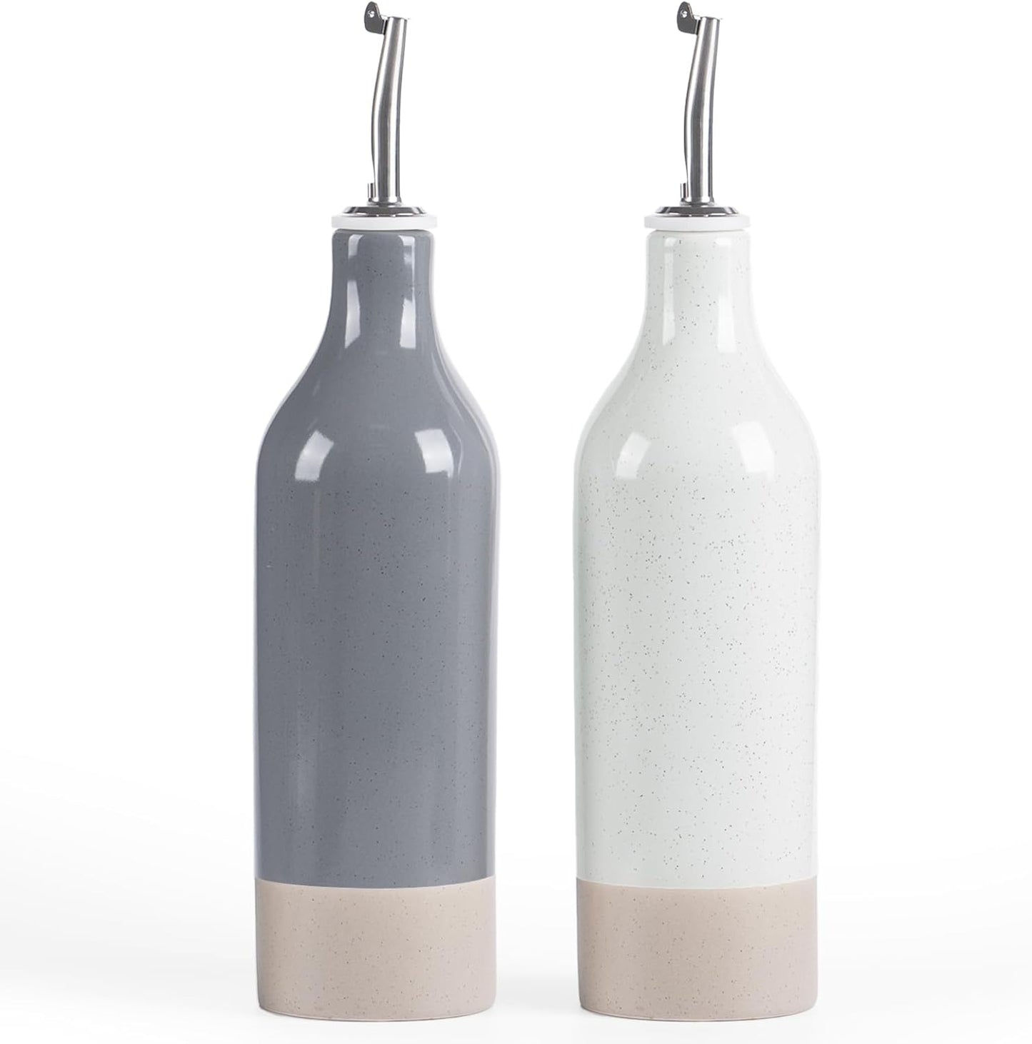 famiware Milkyway 16oz Ceramic Olive Oil Dispenser Bottle, Olive Oil and Vinegar Dispenser Bottle