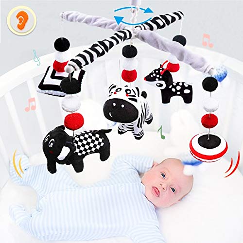 teytoy My First Baby Crib Mobile, Black and White Baby Mobile for Crib, High Contrast Mobile Toy
