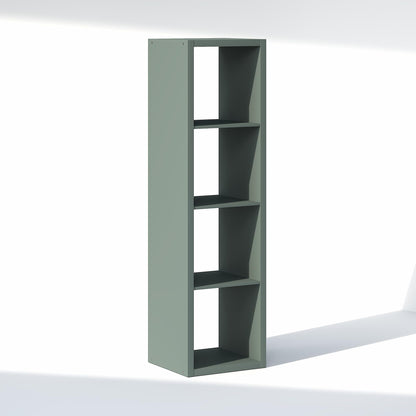 Furinno Cubic Extra Thick 4-Cube Closet Organizers and Storage, Sage Green