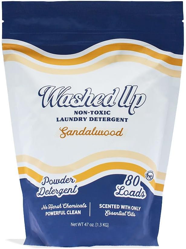 Sandalwood Laundry Detergent Powder | Only 100% Pure Essential Oils | Safe for Sensitive Groups |
