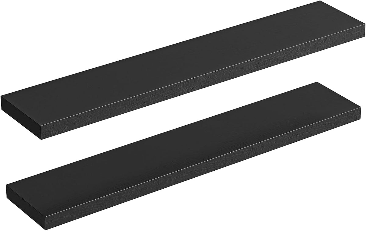 HOOBRO Floating Shelves for Wall, Wall Mounted Shelf Set of 2, 47.2" Hanging Shelf with Invisible
