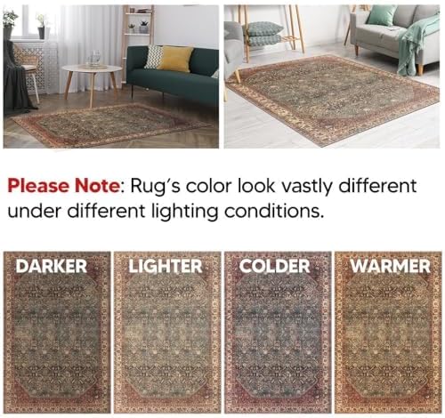 Keen Home Design 3x5 Rug - Machine Washable Entry Rug with Non-Slip Backing, Ideal for Enteryway
