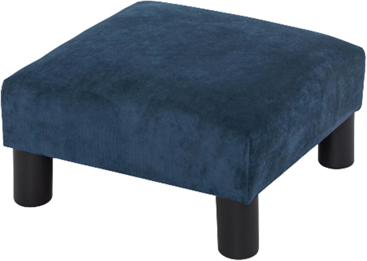 Joveco Small Foot Rest Stool Ottoman, 15" Fabric Square Short Low Footstool Upholstered Footrest