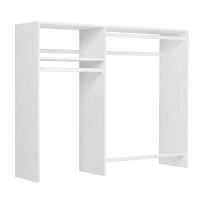 Easy Track OK0348 Hanging Closet Wardrobe Storage Clothing Organizer Rod Rack System Kit for