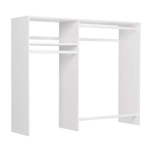 Easy Track OK0348 Hanging Closet Wardrobe Storage Clothing Organizer Rod Rack System Kit for