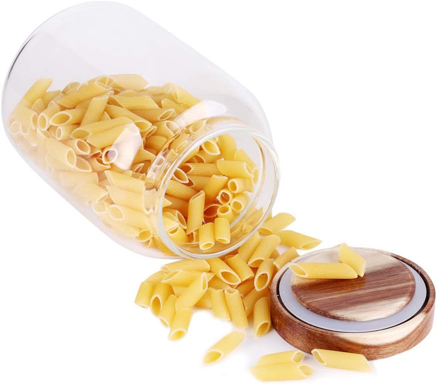 Glass Storage Jar, Food Storage Container/Canisters with Airtight Lid for Serving Tea, Coffee