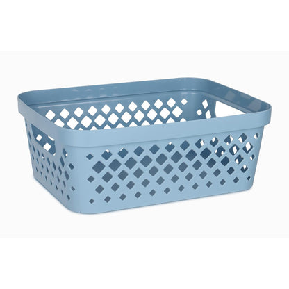 Glad Plastic Storage Basket Set, Value Pack of 6 | Open Storage Bins for Shelves, Bathroom, Pantry