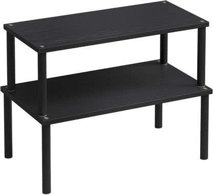 Cabinet Organizer Shelf(Set of 2),Kitchen Counter Shelves,Bamboo Spice Rack Countertop and