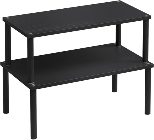 Cabinet Organizer Shelf(Set of 2),Kitchen Counter Shelves,Bamboo Spice Rack Countertop and