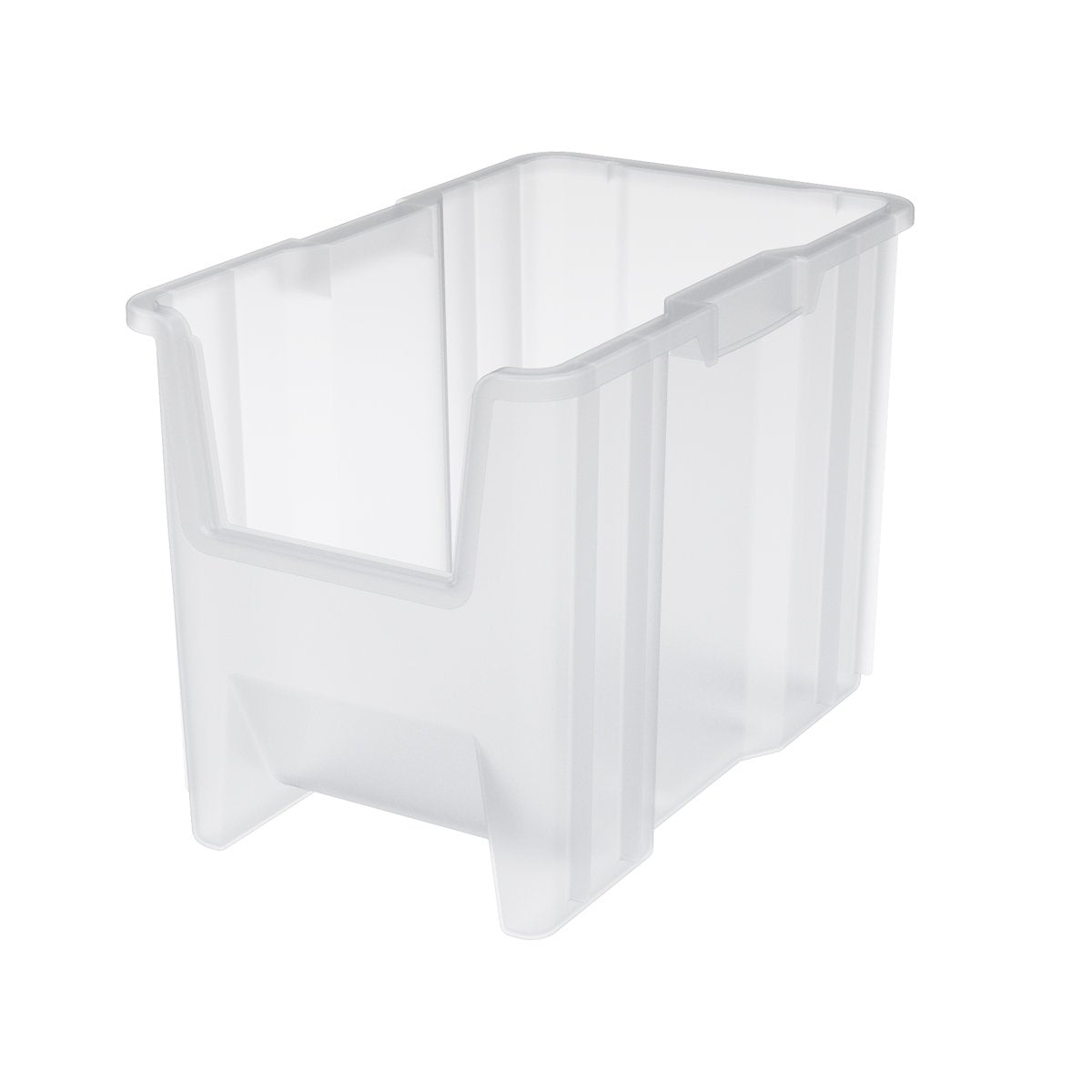 Akro-Mils 13014 Stak-N-Store Stackable Storage Bins, Heavy Duty Garage Storage Containers, Open