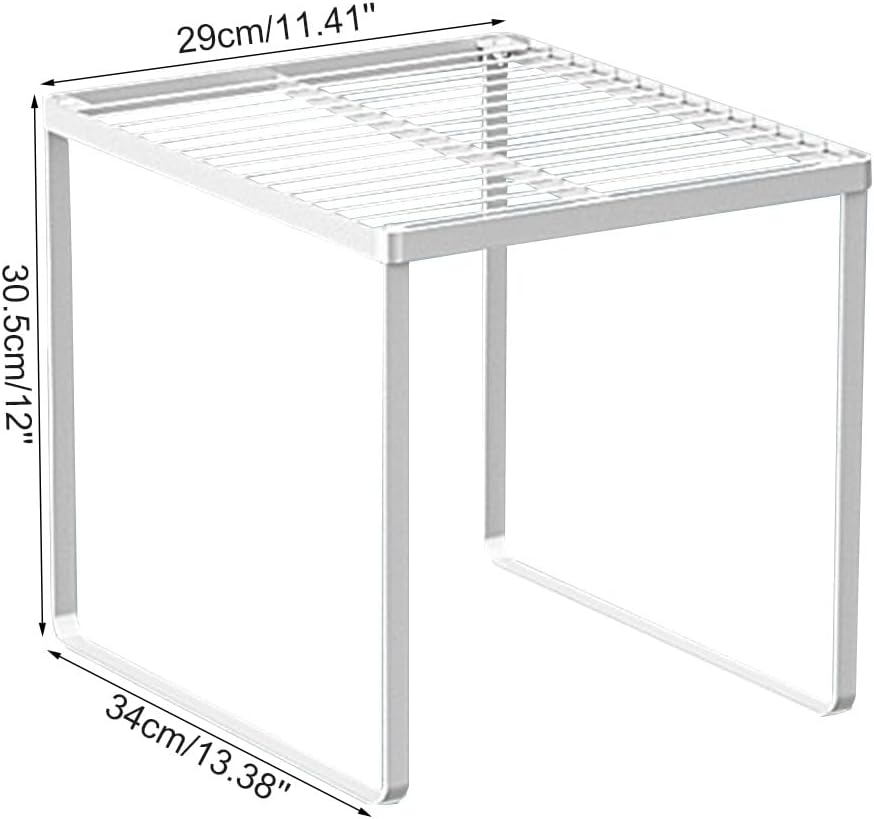 Kitchen Cabinet Storage Shelf Stackable Wire Spice Rack Organizer Heavy Duty Space Saver for