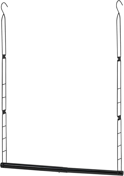 STORAGE MANIAC Hanging Closet Rod, Adjustable Width and Height Closet Hanging Organizer