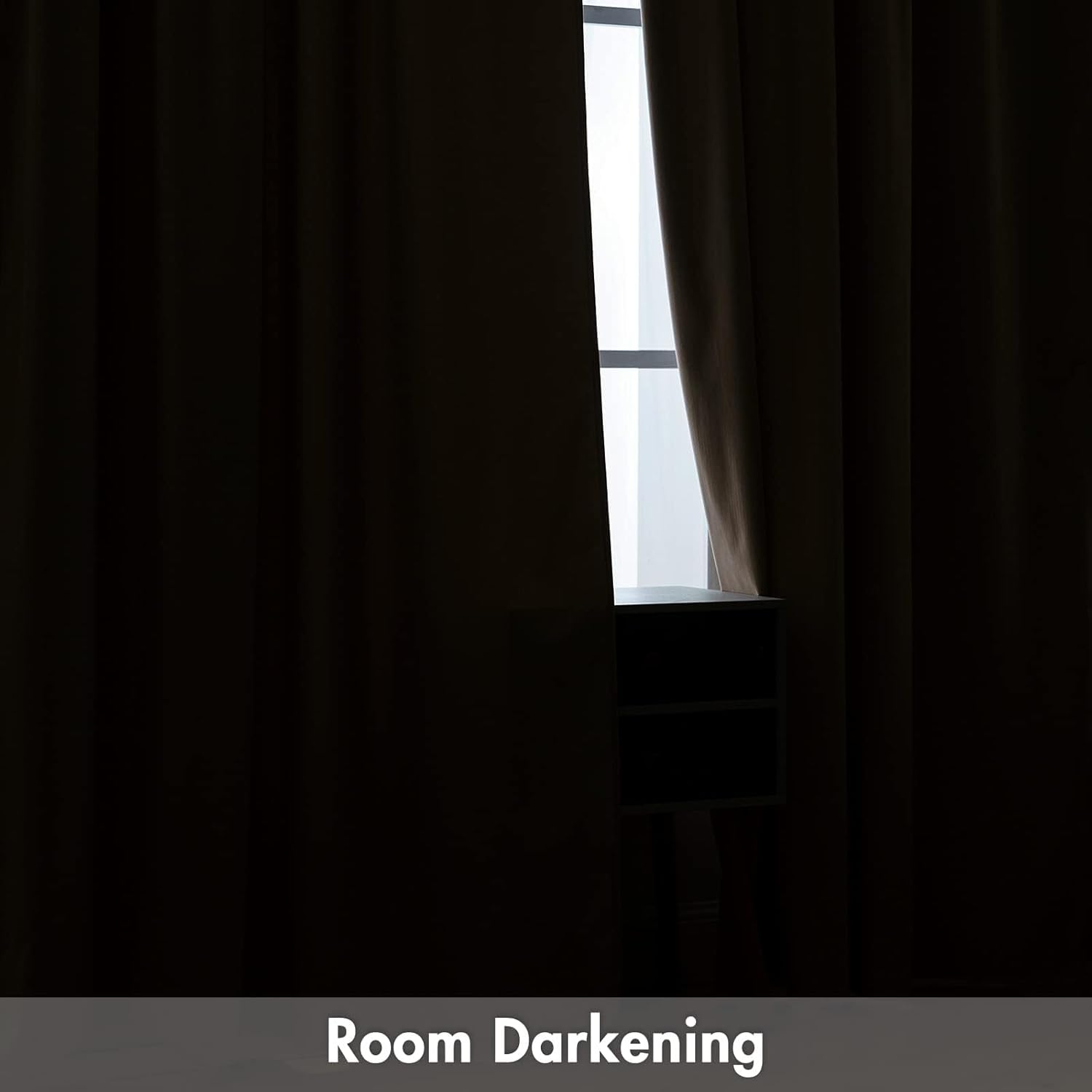 MIULEE Beige Velvet Curtains Thermal Insulated Blackout Curtain Drapes for Bedroom Living Room