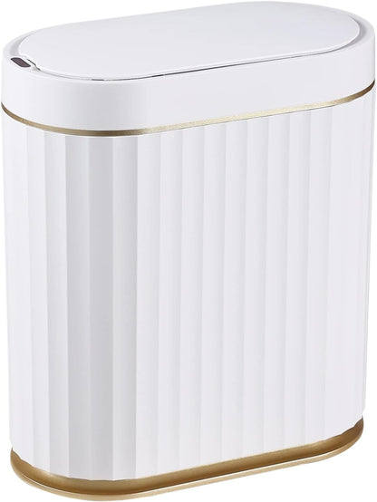 ELPHECO Automatic Motion Sensor Trash Can - 2 Gallon Slimline for Bathroom, Bedroom, Kitchen