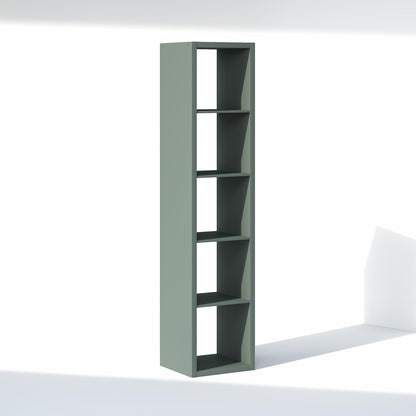 Furinno Cubic Extra Thick 5-Cube Closet Organizers and Storage, Sage Green