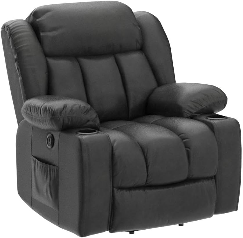 PARKOL Power Lift Recliner Chair for Elderly Breathable Leather Recliner Chair with Massage and