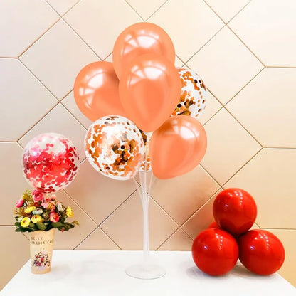Rose Gold Balloon Stand Centerpiece Table Decorations for Birthday Anniversary Engagement Wedding