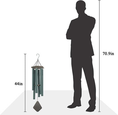Wind Chimes Outdoor Large Deep Tone, 44 Inches Sympathy Wind Chimes Tuned Soothing Melody, Memorial