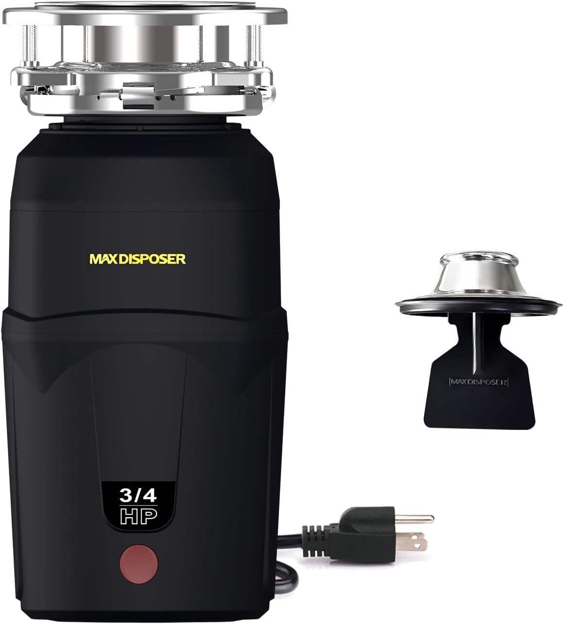 A600 Garbage Disposal 3/4 HP for Kitchen Sink, Food Waste Disposer Fast Continuous Feed Stainless