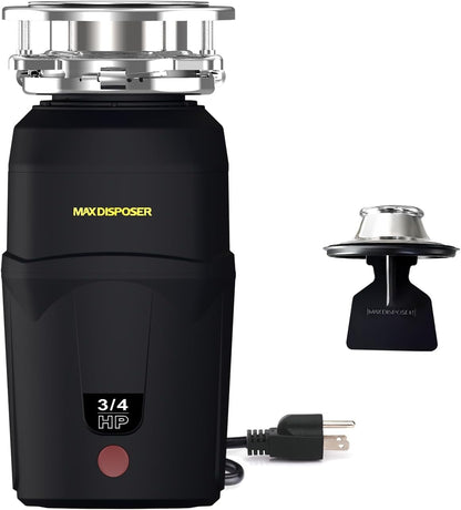 A600 Garbage Disposal 3/4 HP for Kitchen Sink, Food Waste Disposer Fast Continuous Feed Stainless