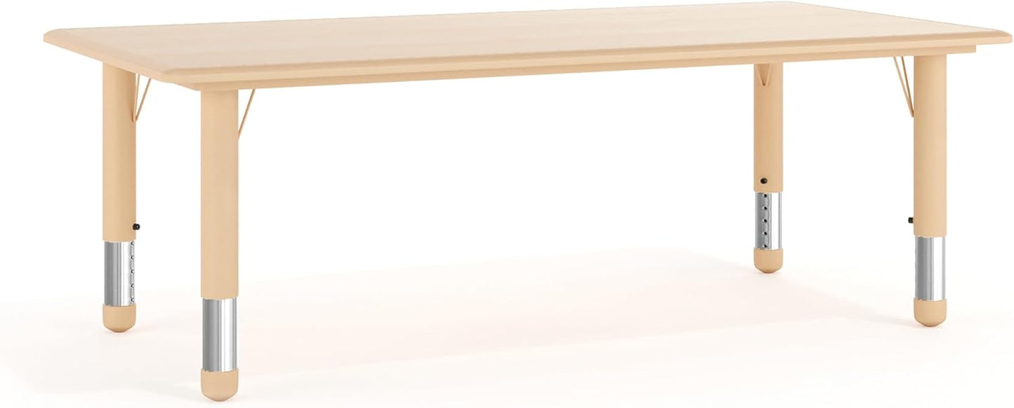 Flash Furniture Wren Adjustable Classroom Activity Table for School and Home, Plastic Activity