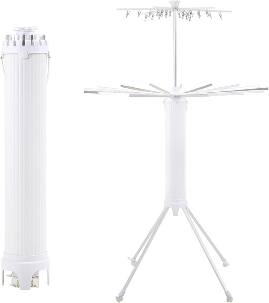 4-Legged Clothes Drying Rack Foldable,2 Tier Portable and Collapsible Space Saving Laundry Drying