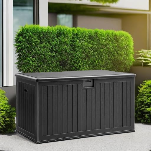 YITAHOME XL 150 Gallon Large Deck Box,Outdoor Storage for Patio Furniture Cushions,Garden