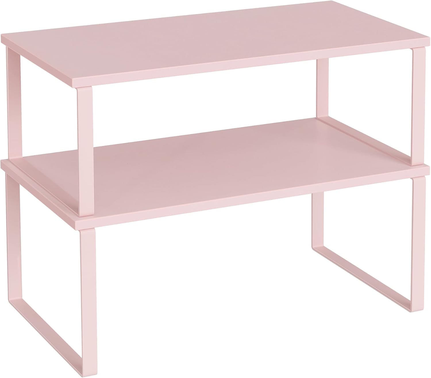 SONGMICS Cabinet Organizer Shelf, Set of 2 Kitchen Counter Shelves, Kitchen Storage, Spice Rack