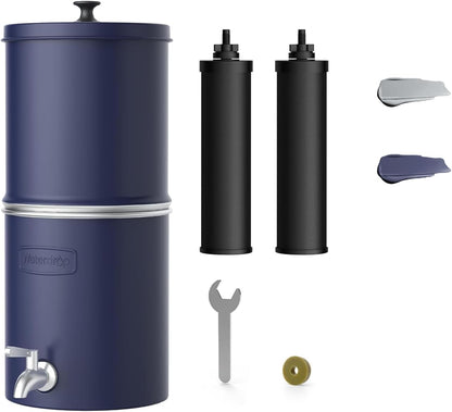 Waterdrop 2.25G Gravity Water Filter System, NSF/ANSI 42&371 Standard, Stainless Steel System with