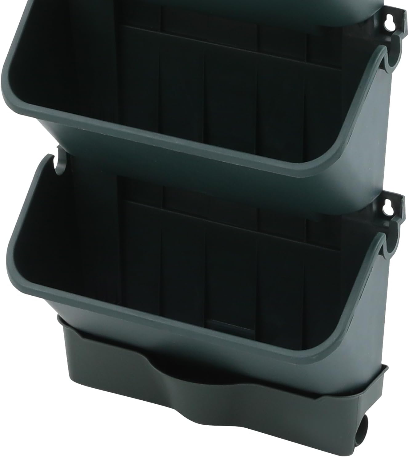 18 Pots Self-Watering Vertical Wall Planter, 39.4”L x 39.4”H Stackable Plastic Wall-Mounted Plant