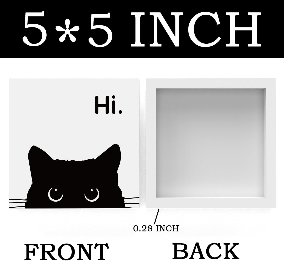 Black Cat Desk Decor, Office Decorations for Work, Cat Lover Gifts for Women, Cat Gifts for Girls